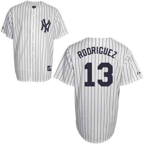 alex Rodriguez #13 Youth Baseball Jersey-New York Yankees Authentic Home White MLB Jersey